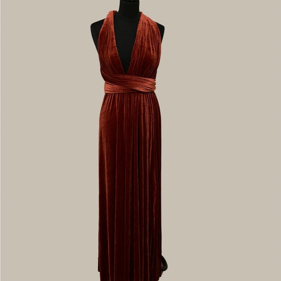 NEW Infinity  /Long Rust Dress/ Convertible Dress / Infinity/ Multiway Dress/ - Picture 7 of 7
